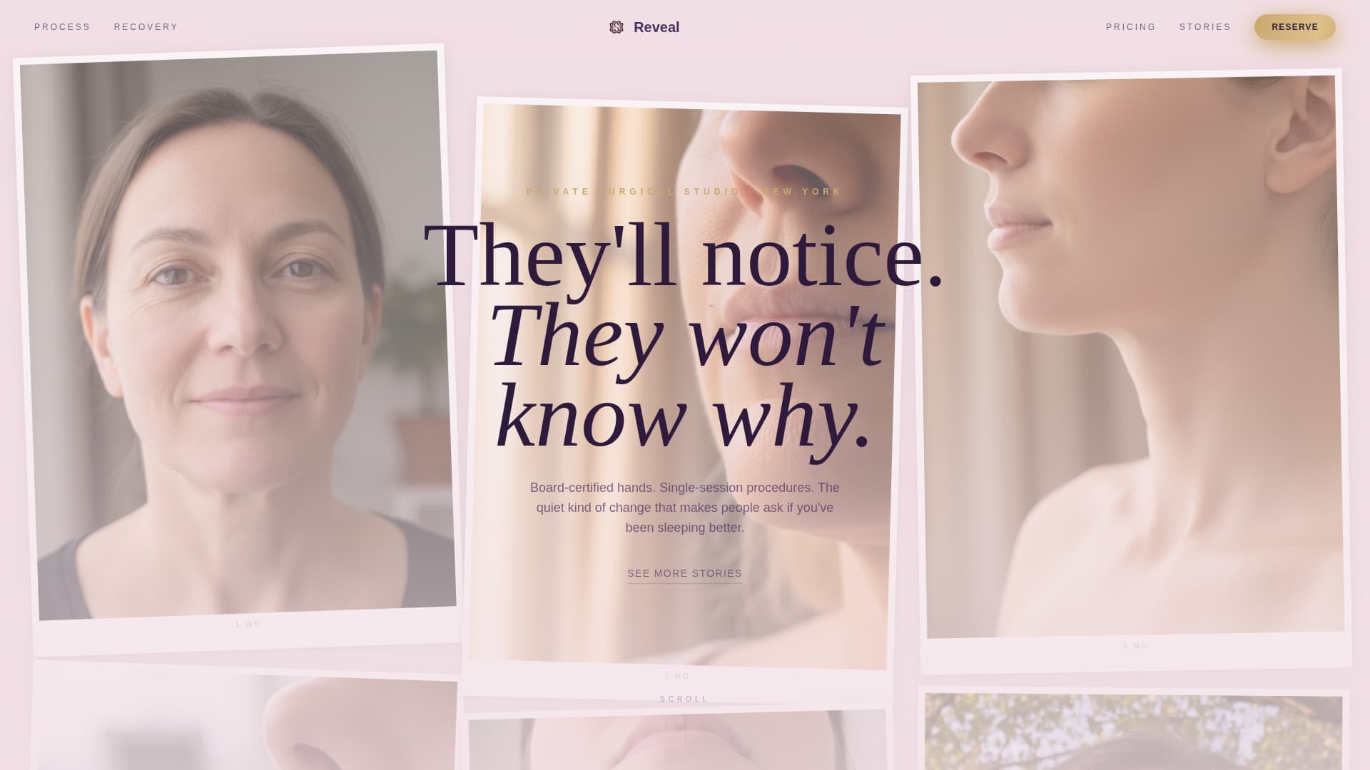 Reveal - Transformative Facelift Landing Page Template