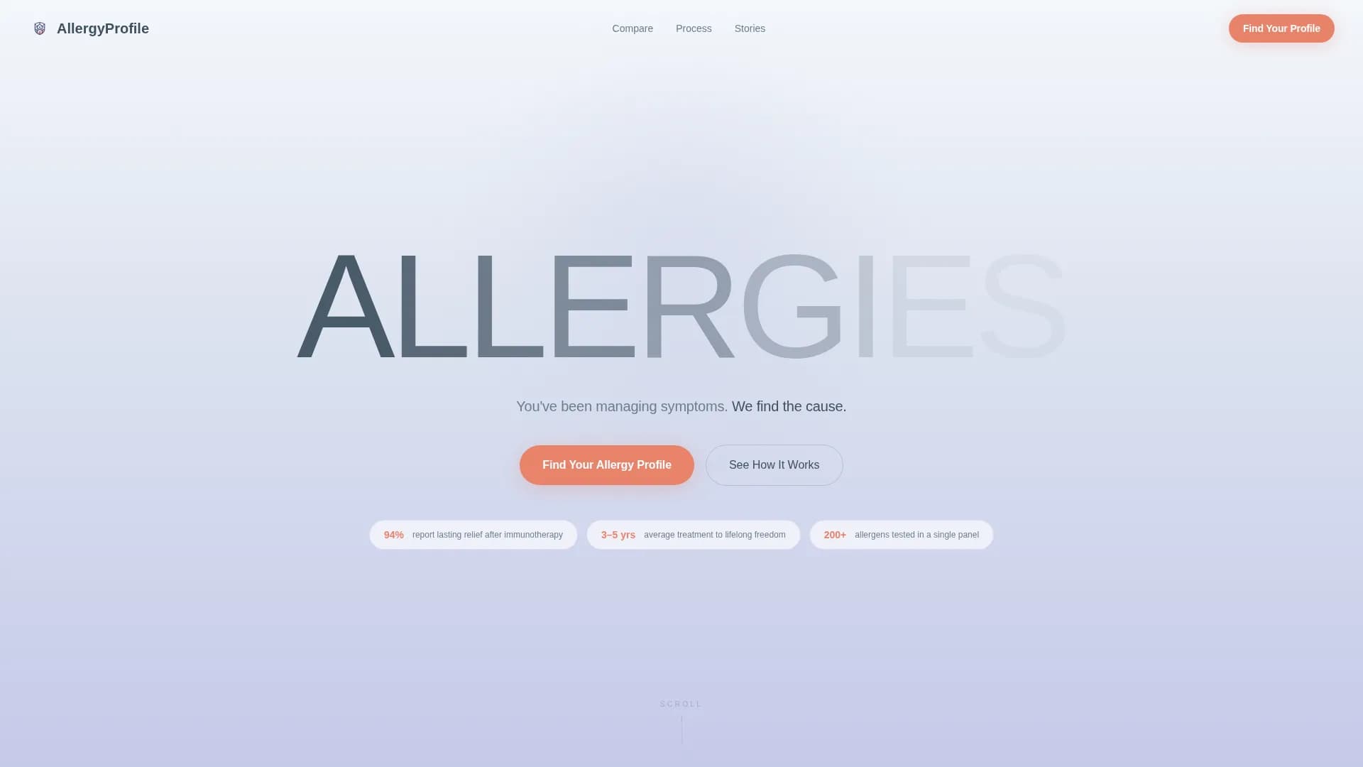 Severity - Assessment Landing Page Template