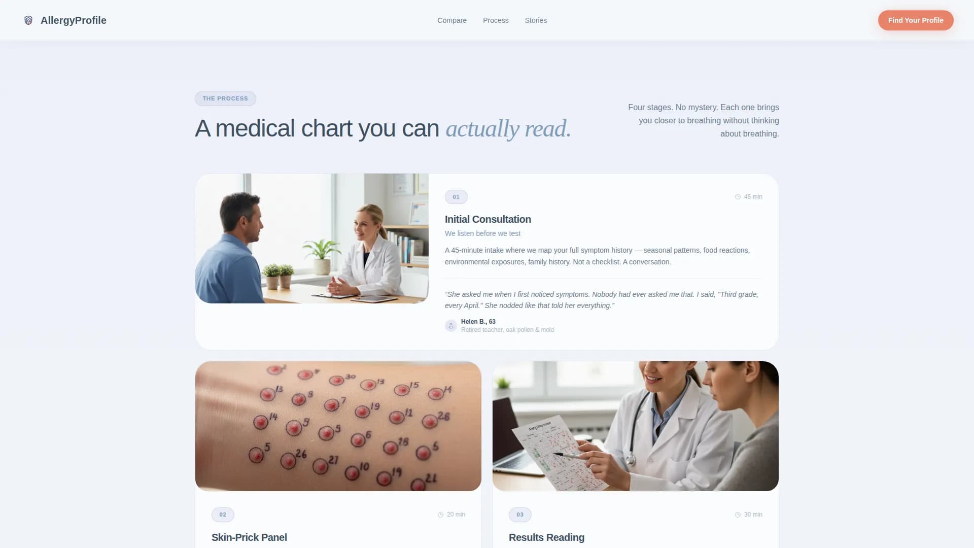 Severity - Assessment Landing Page Template