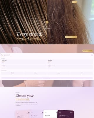 Silk - Luxurious Hairbotox Landing Page Template