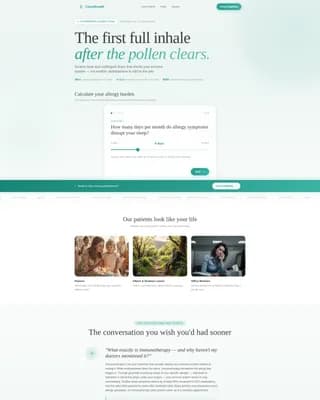 Score - Allergy Services Landing Page Template