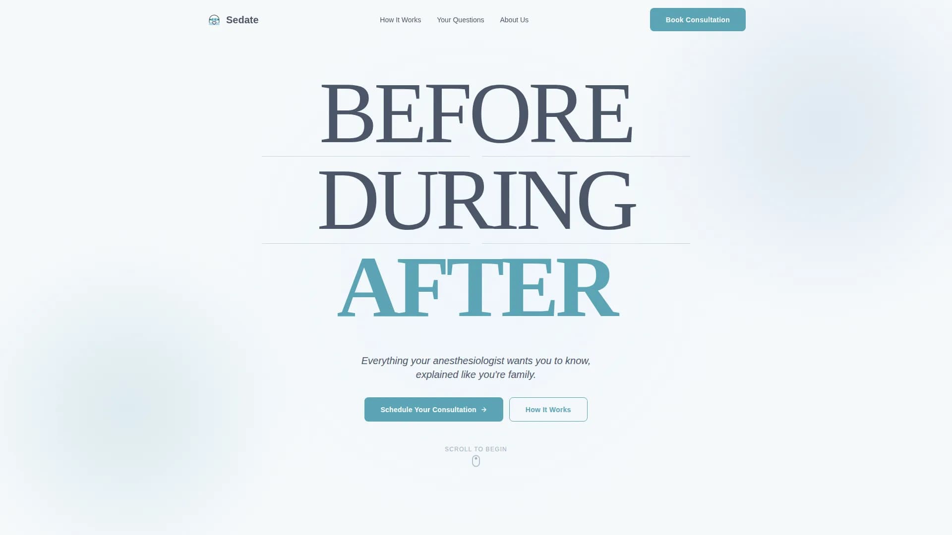 Sedate - Anesthesia Education Landing Page Template