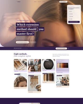 Strand - Seamless Extension Landing Page Template