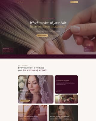 Tresse - Luxurious Hairextension Landing Page Template