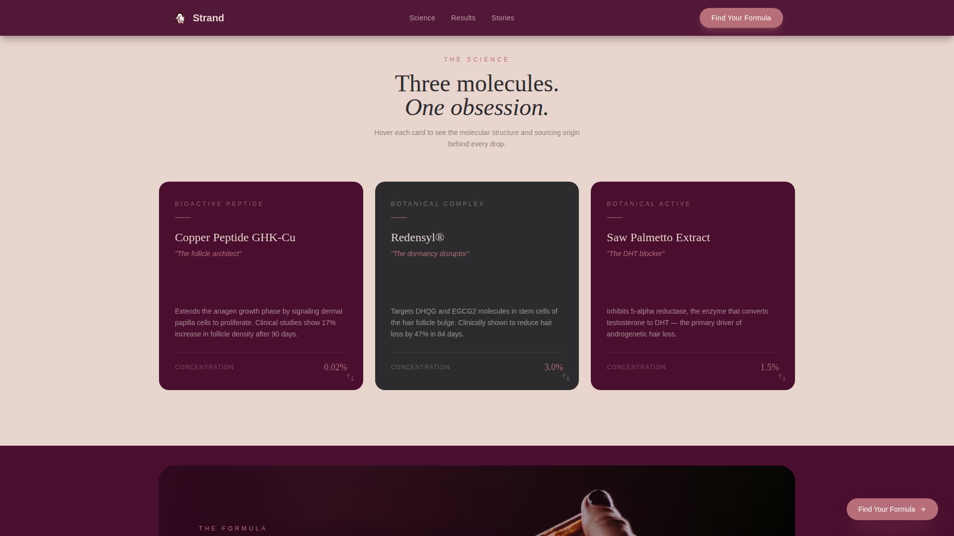 Strand - Luxe Hairgrowth Landing Page Template