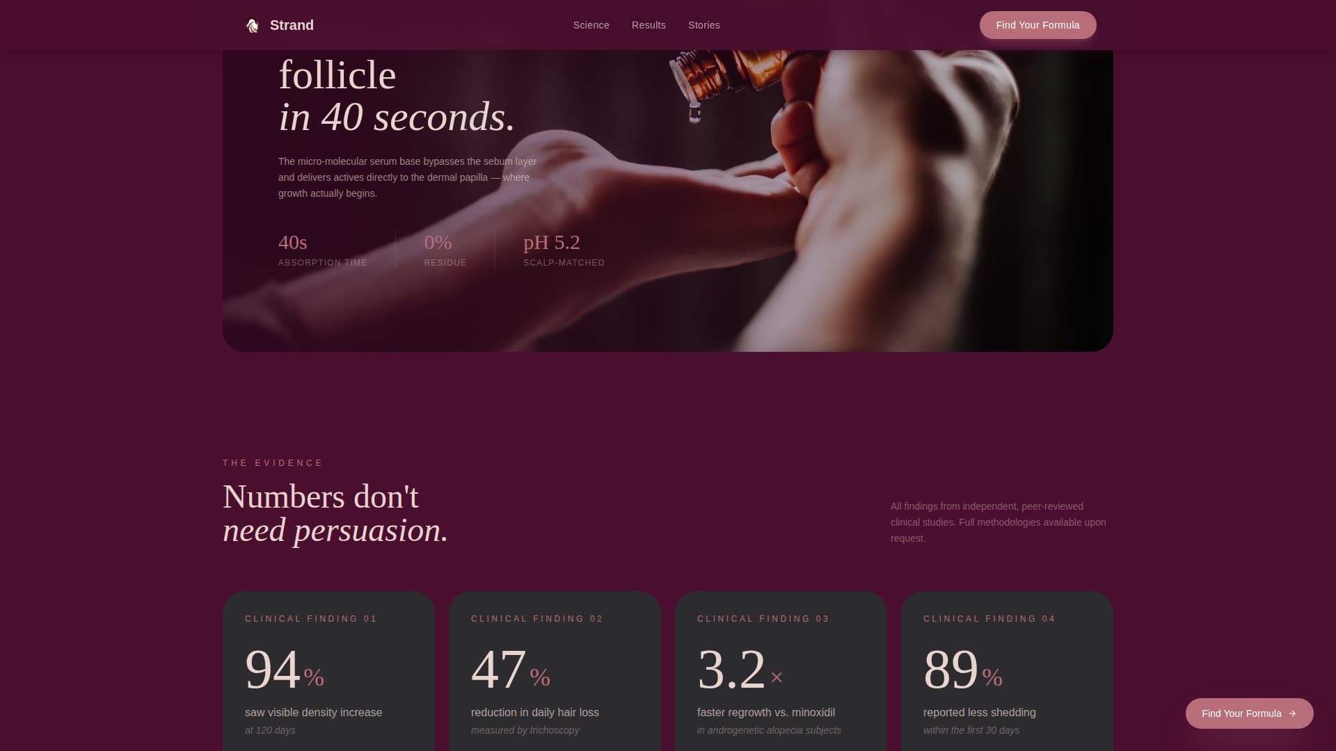 Strand - Luxe Hairgrowth Landing Page Template