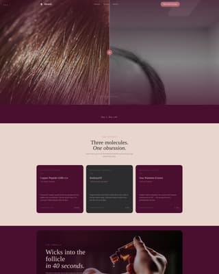 Strand - Luxe Hairgrowth Landing Page Template