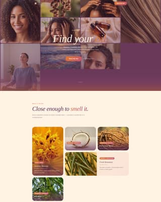 Sheen - Botanical Hairoil Landing Page Template