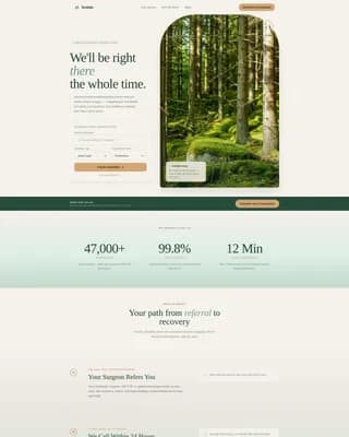 Sedate - Clinic Booking Landing Page Template