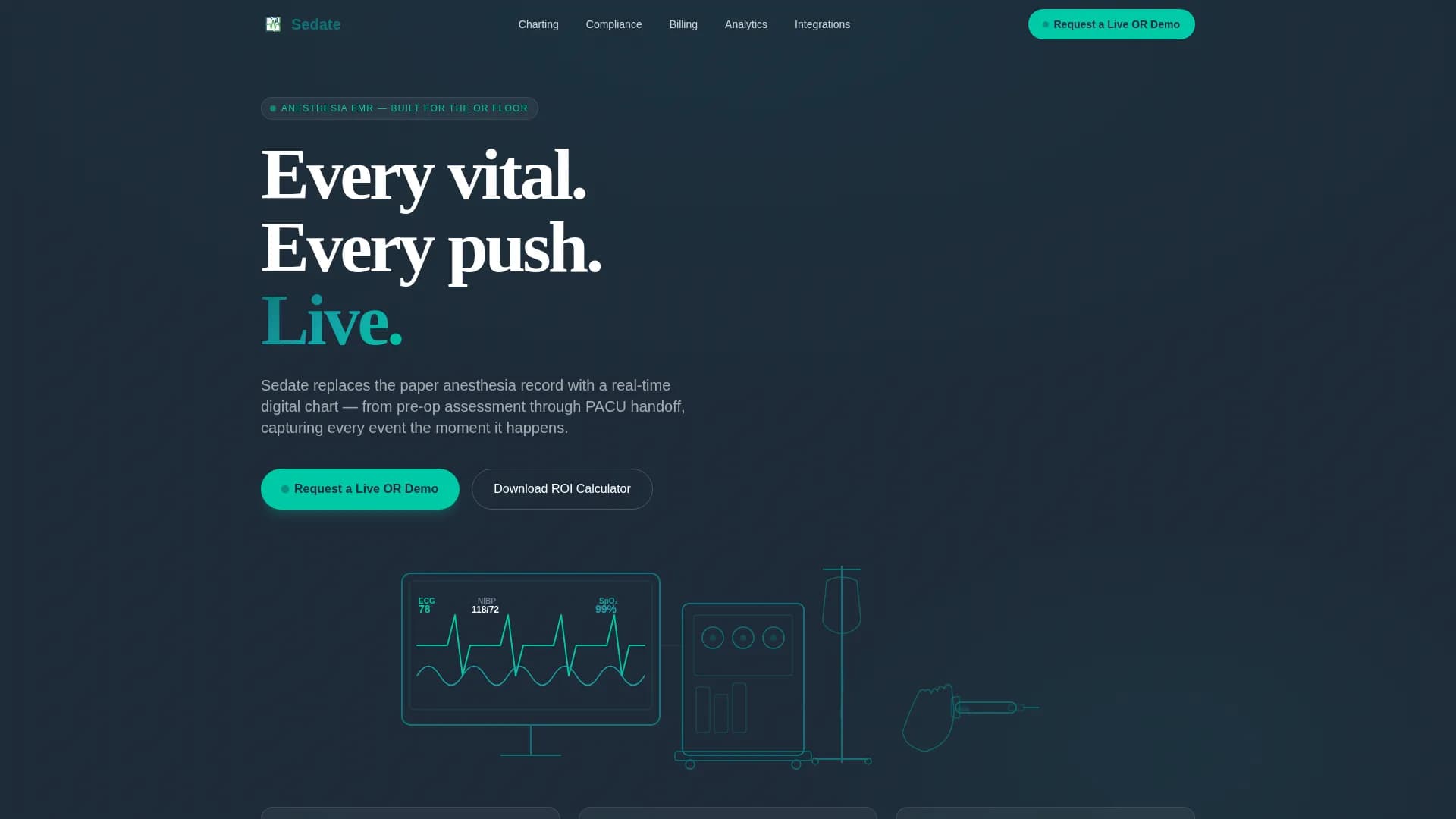 Sedate - Software Platform Landing Page Template