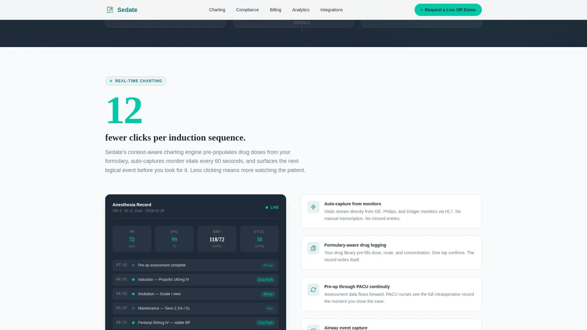 Sedate - Software Platform Landing Page Template