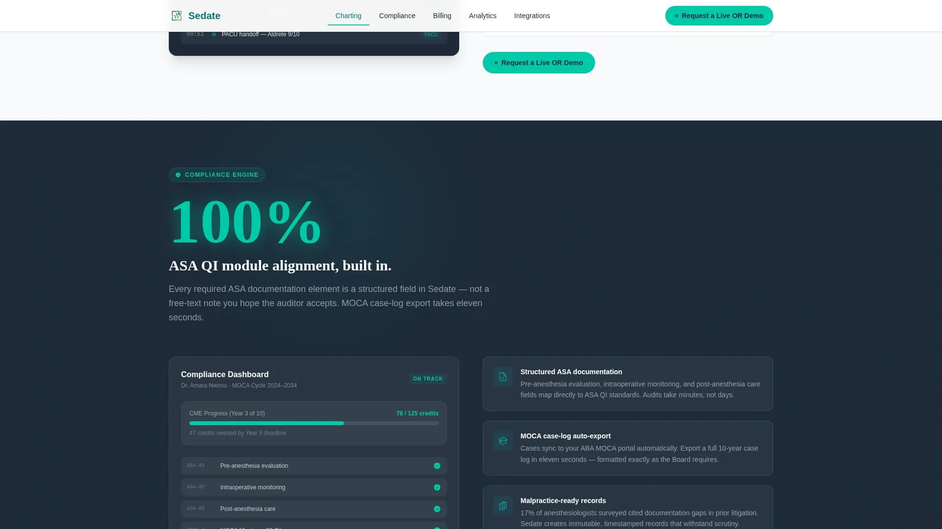 Sedate - Software Platform Landing Page Template