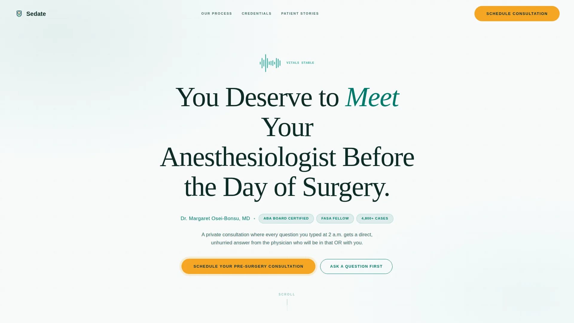 Sedate - Private Practice Landing Page Template