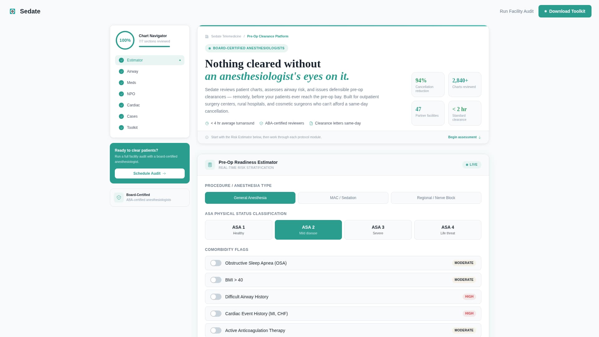 Anesthesiology Medicine Cost Calculator Website Template