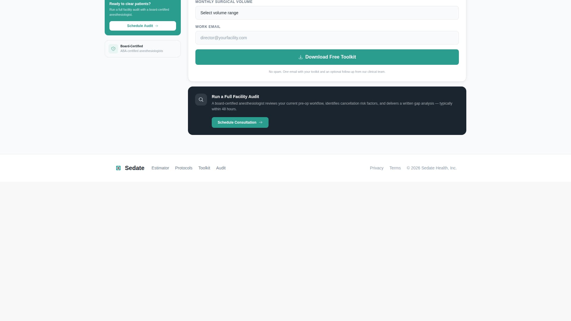 Anesthesiology Medicine Cost Calculator Website Template