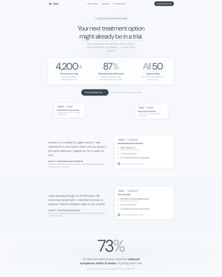 Calm - Trusted Anxietytrial Landing Page Template