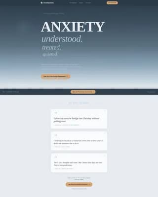 Breathe - Anxiety Clinic Landing Page Template