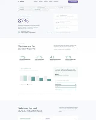 Steady - Support Groups Landing Page Template
