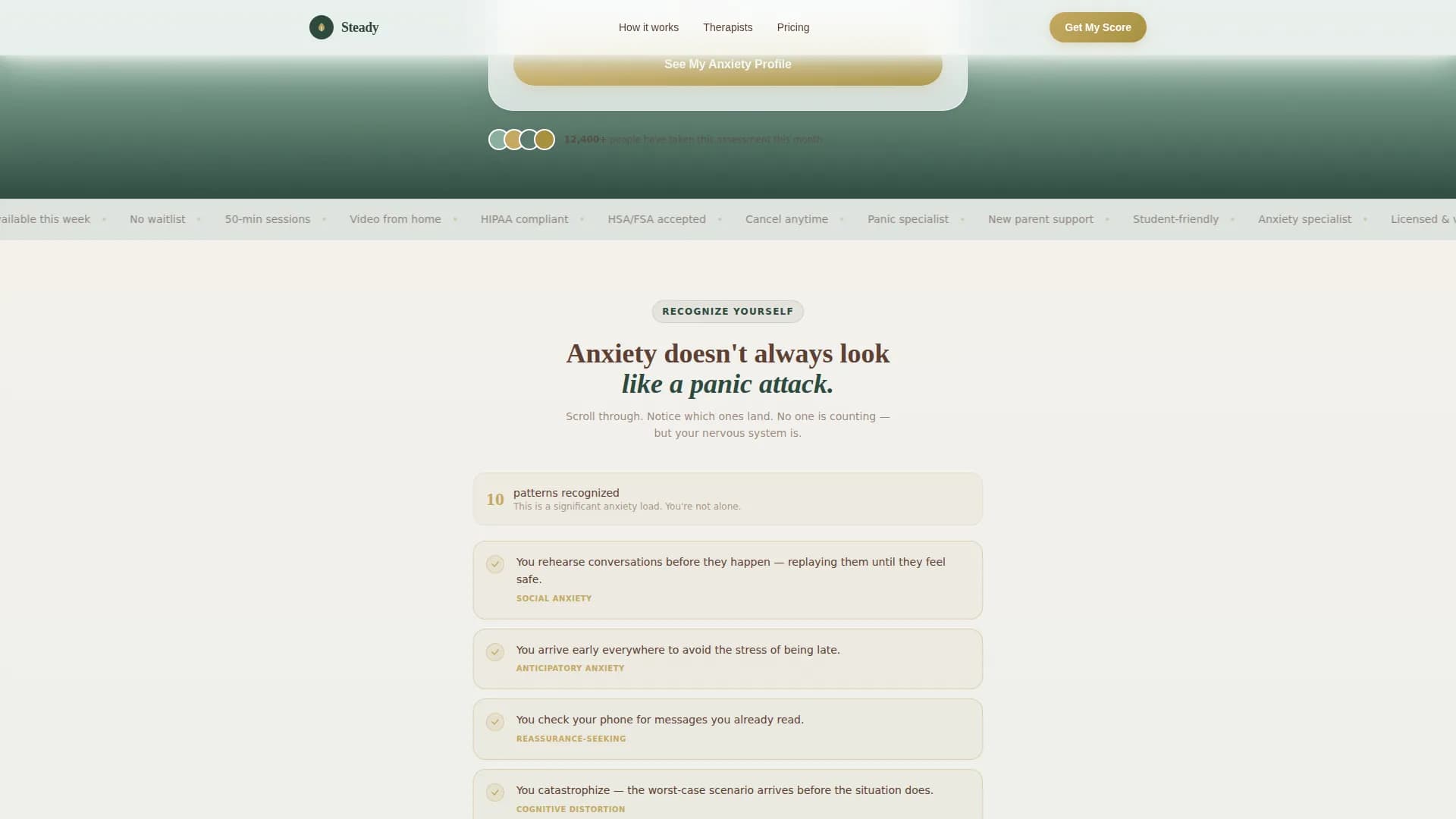 Steady - Telehealth Services Landing Page Template