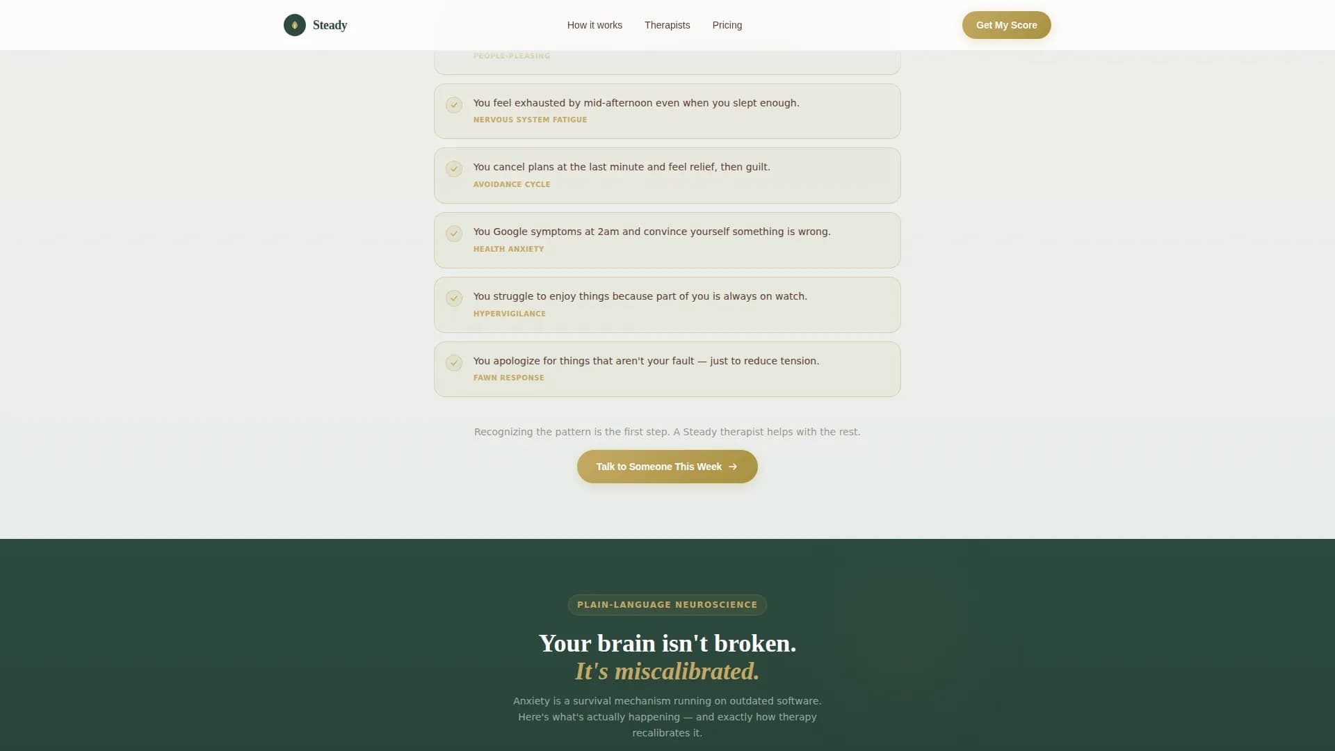 Steady - Telehealth Services Landing Page Template