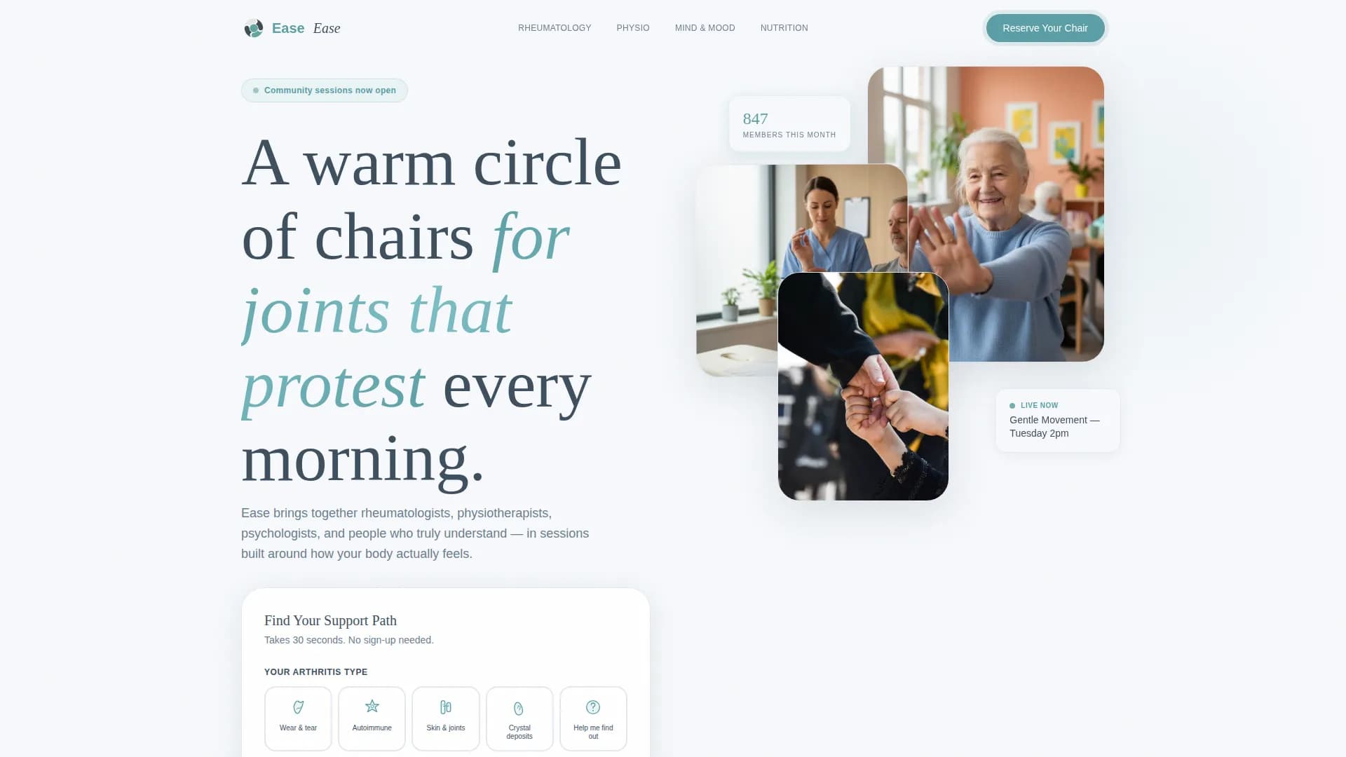 Flex - Support Groups Landing page Template