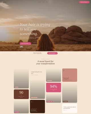 Strand - Transformative Hairsupplement Landing Page Template
