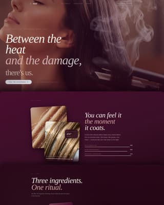 Shield - Sensory Heatprotectant Landing Page Template