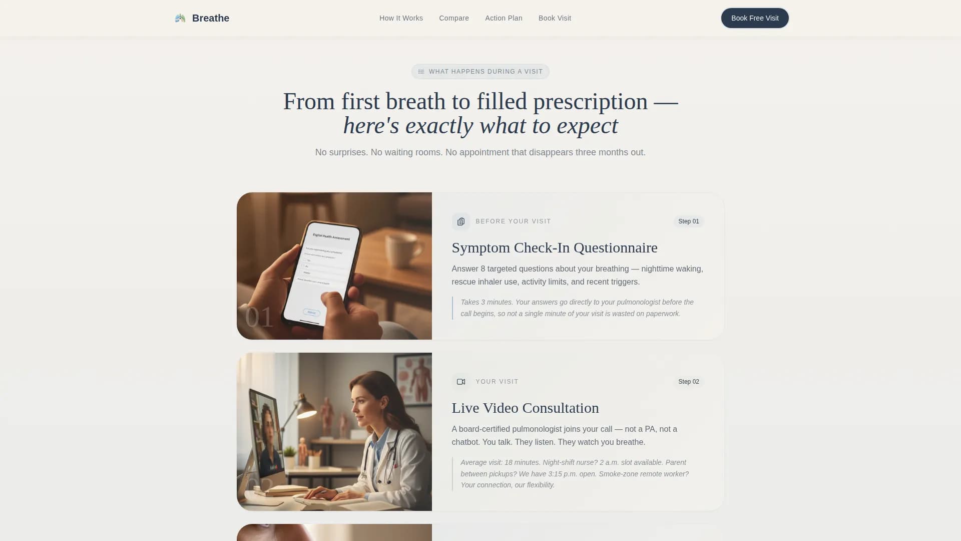Breathe - Pulmonology Services Landing Page Template