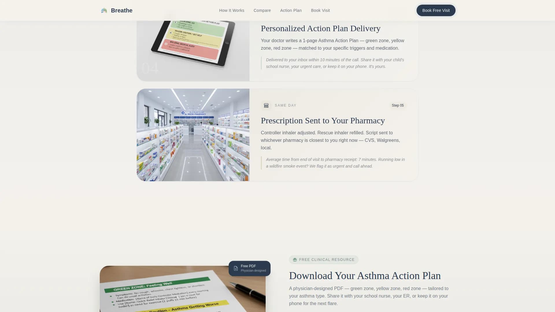 Breathe - Pulmonology Services Landing Page Template
