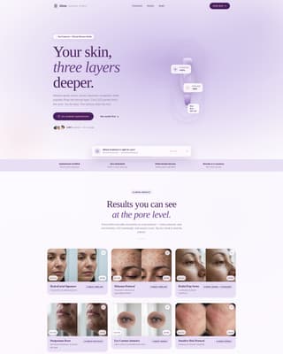 Glow - Radiant Skincare Landing Page Template