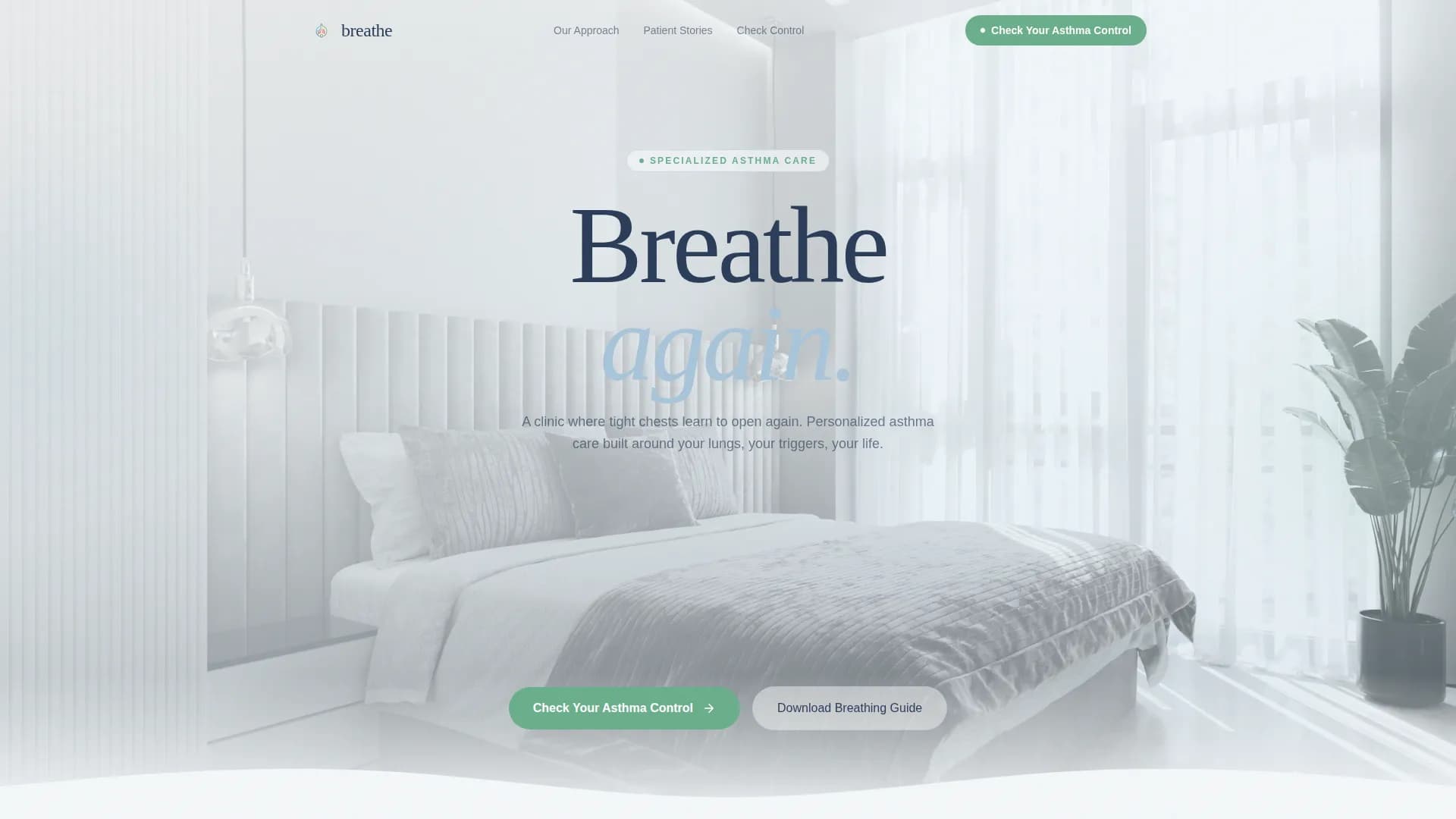 Control - Treatment Center Landing page Template