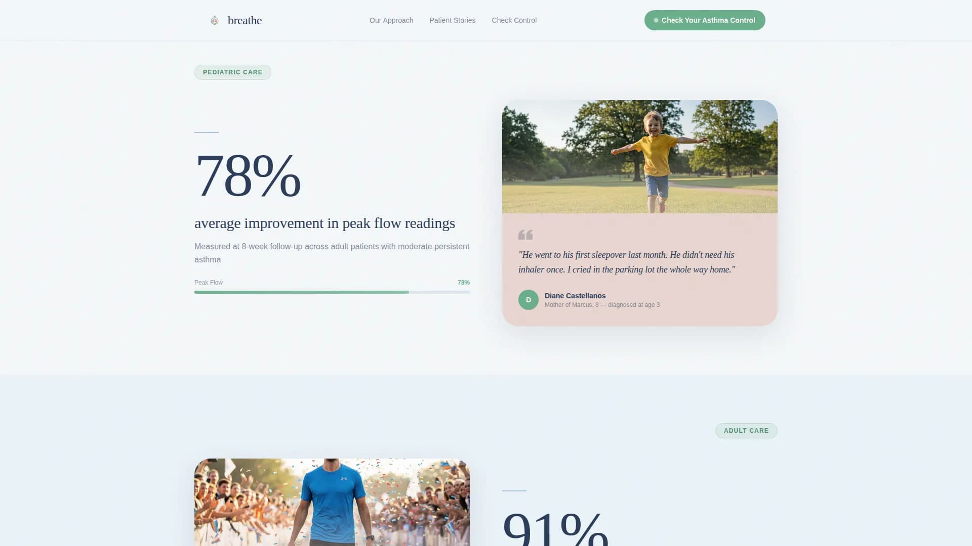 Control - Treatment Center Landing page Template