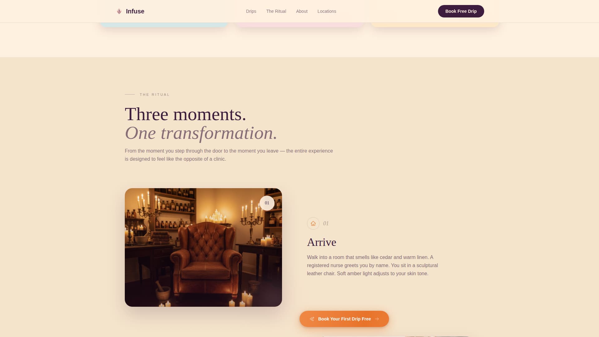 Infuse - Radiant IV Drip Landing Page Template