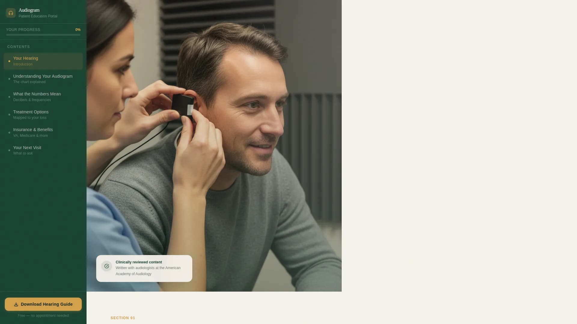 Understand - Patient Portal Landing page Template