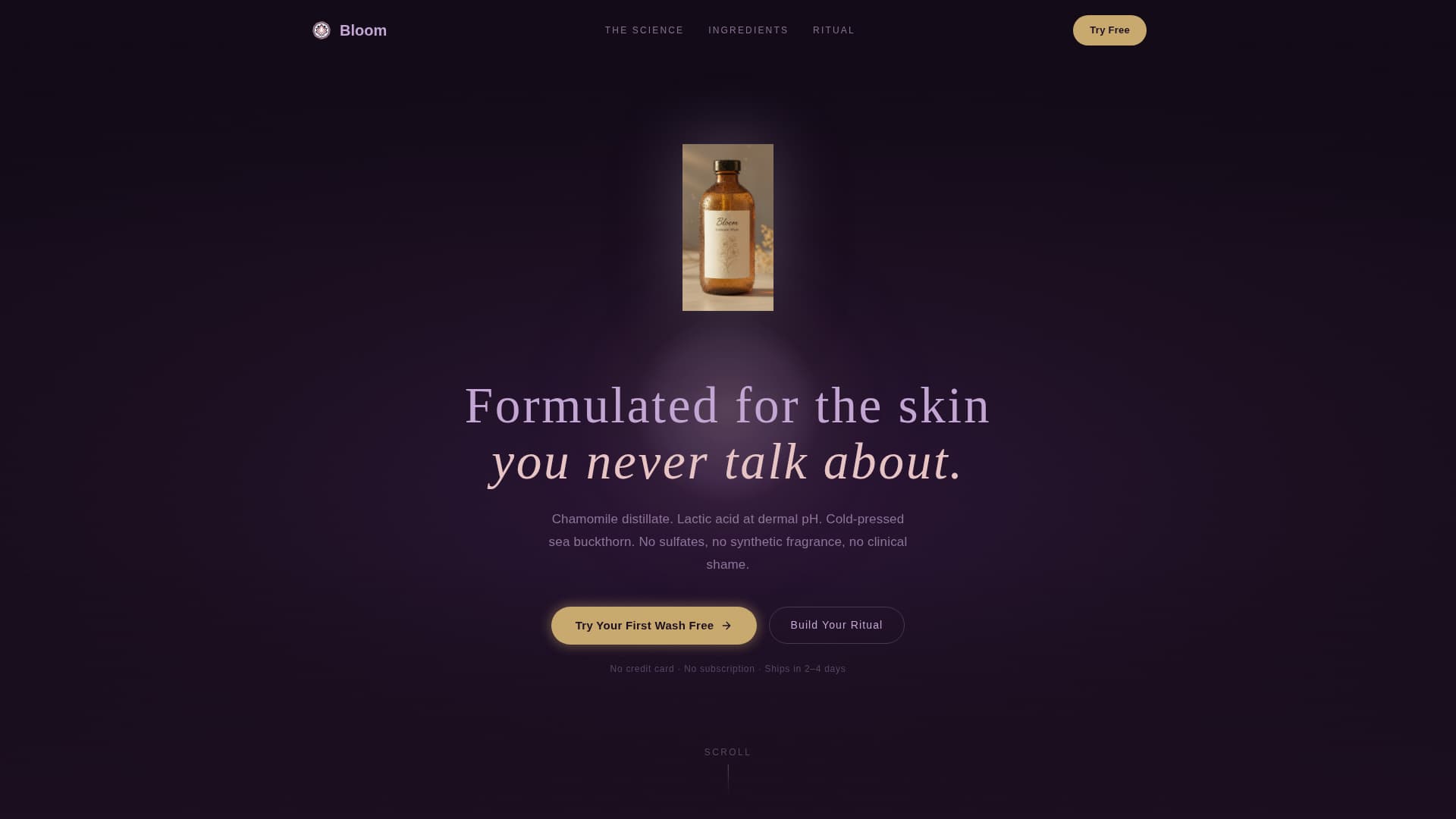 Bloom - Botanical Intimatecare Landing Page Template