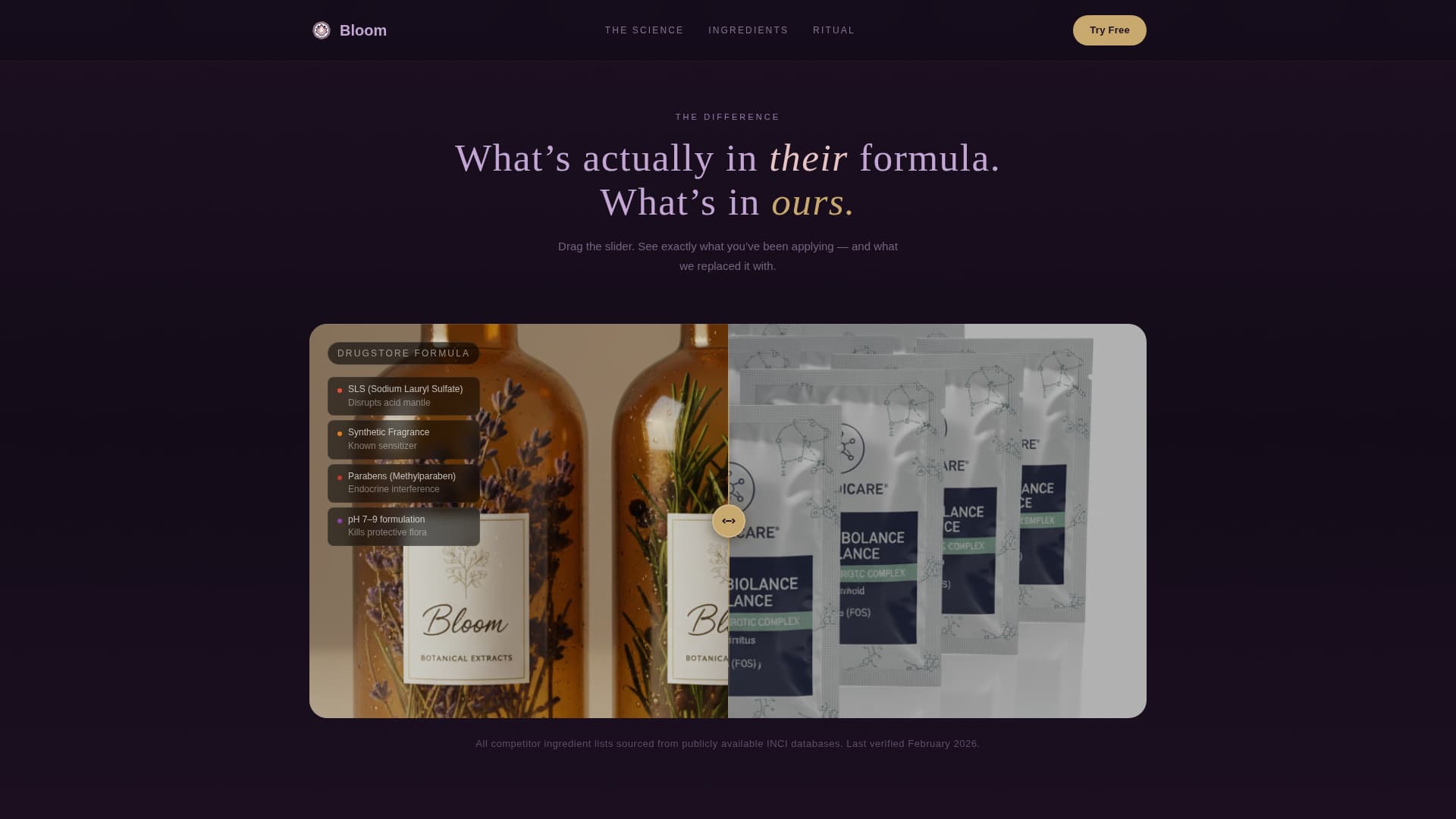 Bloom - Botanical Intimatecare Landing Page Template