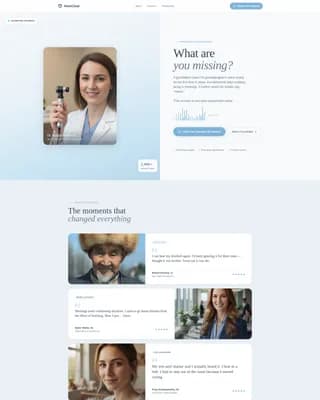 Listen - Audiology Practice Landing page Template