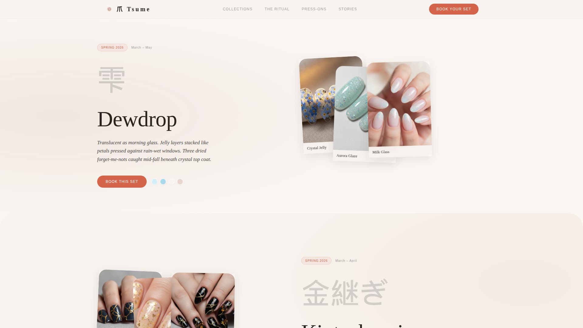 Tsume - Exquisite Nailart Landing Page Template