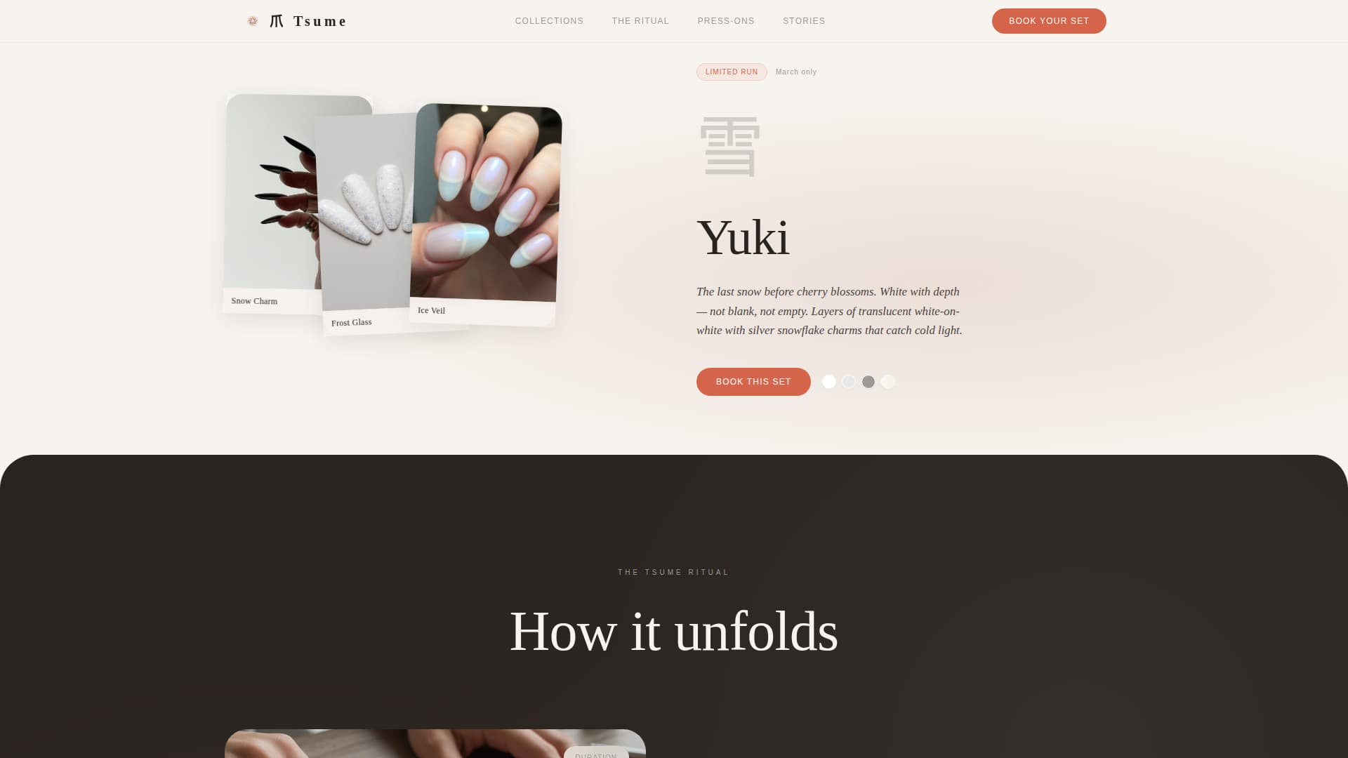 Tsume - Exquisite Nailart Landing Page Template