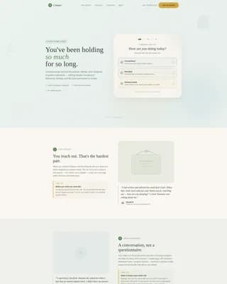 Compass - Caregiver Support Landing Page Template