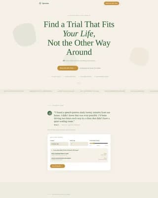 Spectrum - Clinical Trials Landing Page Template