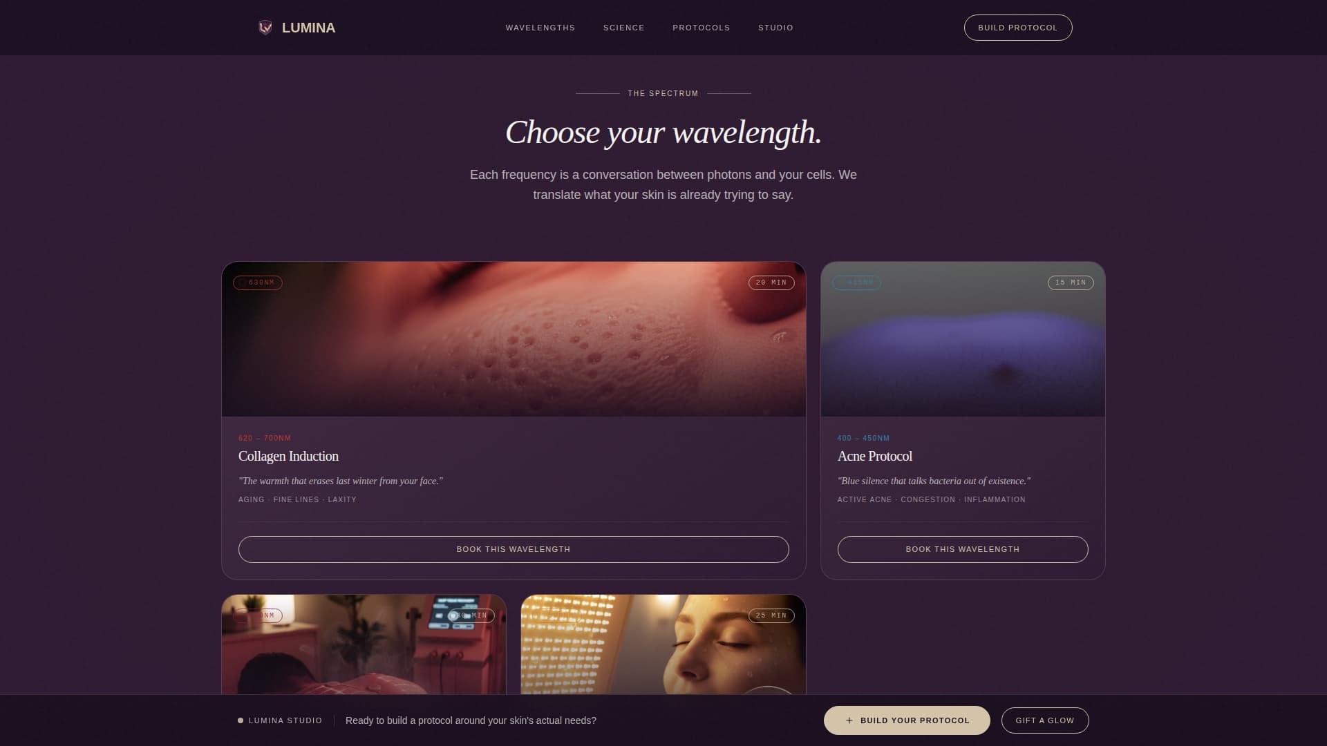 Lumina - Radiant Therapy Landing Page Template