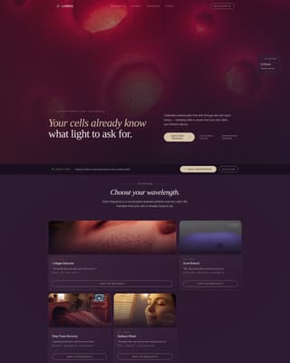 Lumina - Radiant Therapy Landing Page Template