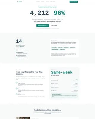 Mental Health & Psychiatry Professional Website Template
