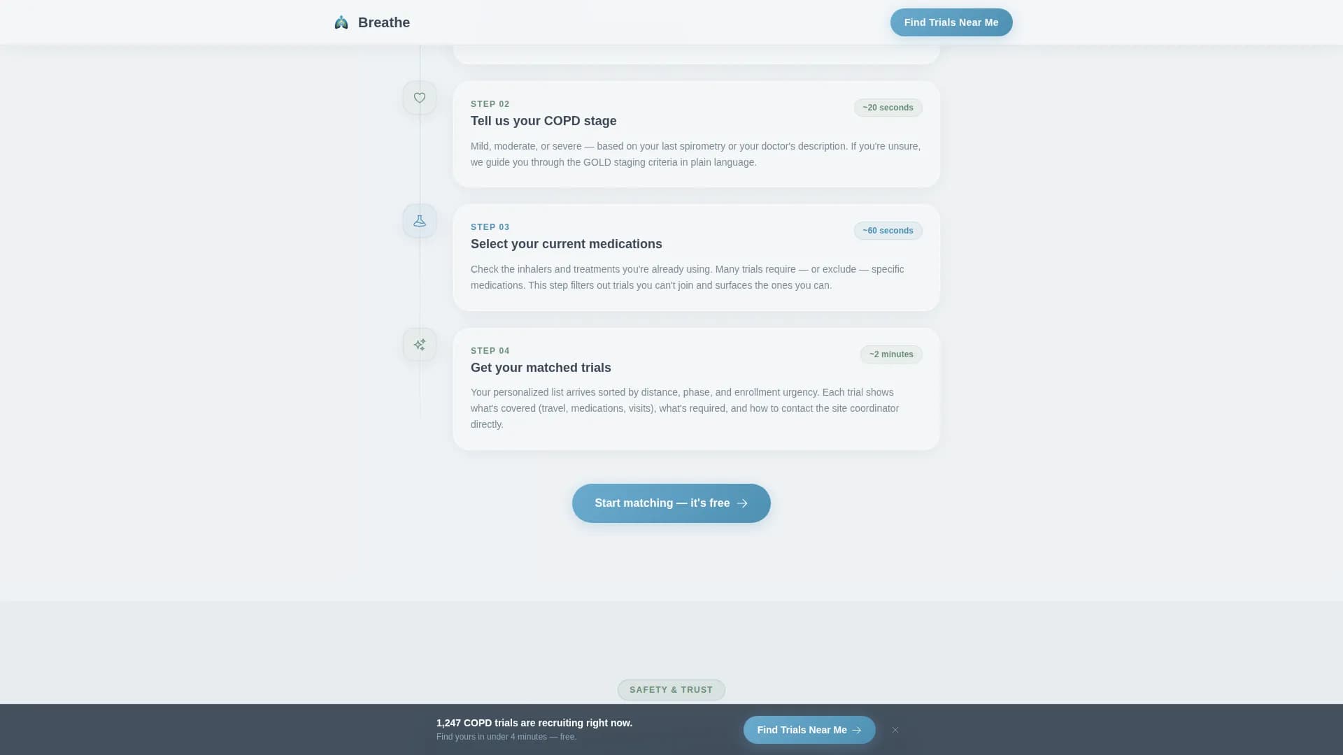 COPD Care Specialist Professional Website Template