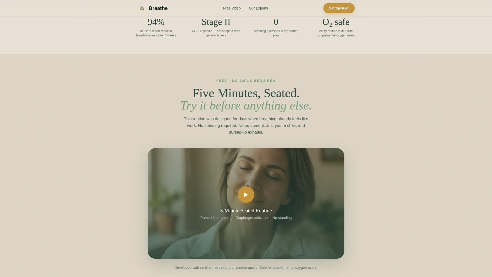 COPD Care Professional Website Template