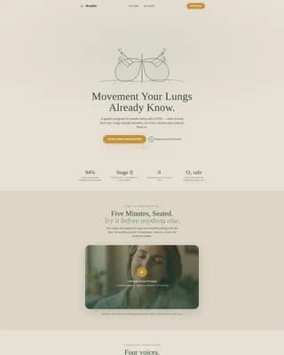 COPD Care Professional Website Template