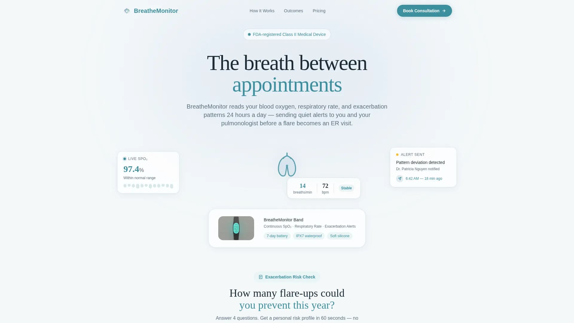 Monitor - COPD Device Landing Page Template
