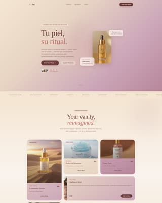 Tez - Radiant Skincare Landing Page Template