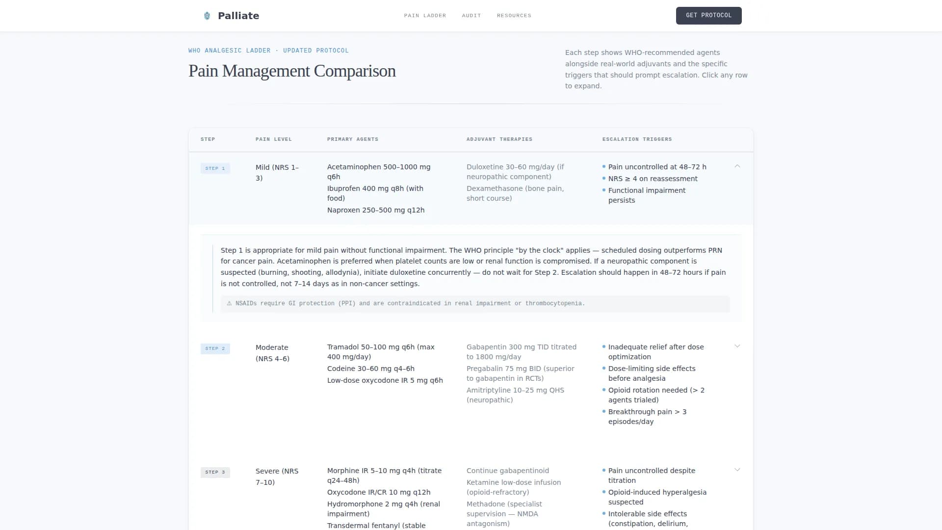 Pain Management Comparison Website Template